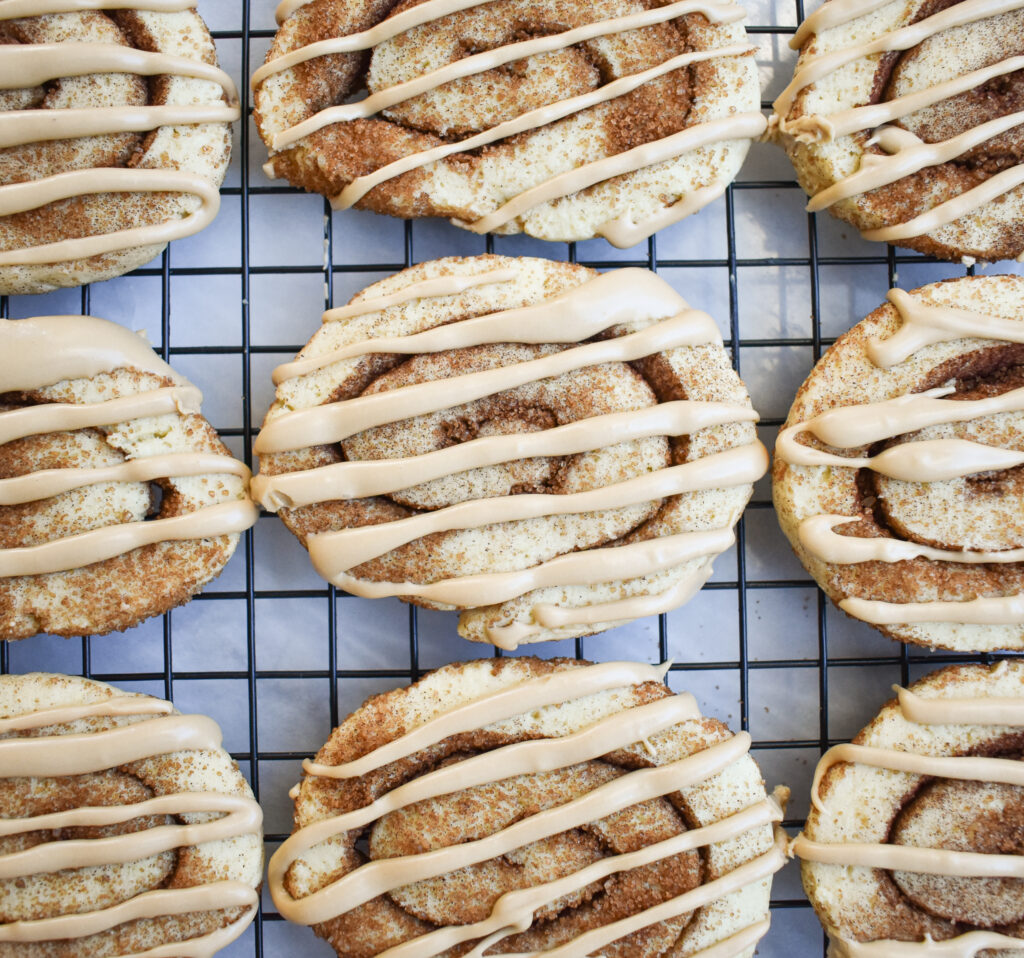 low fodmap cinnamon roll cookies