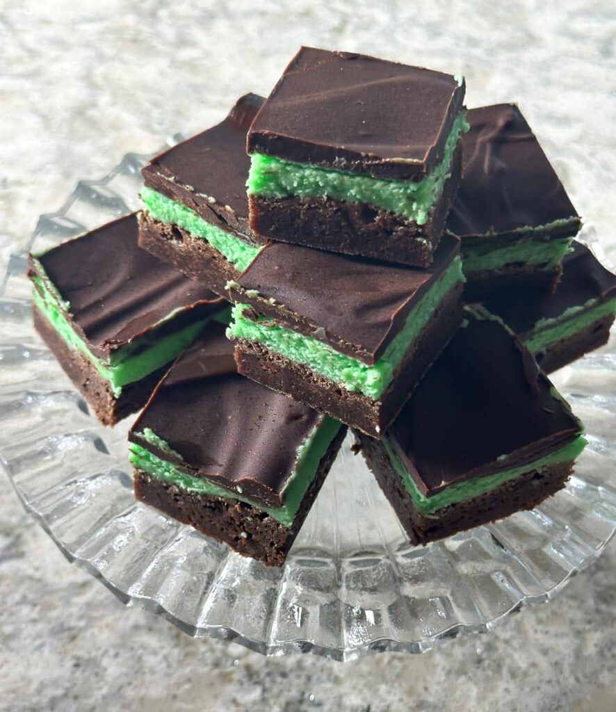 low fodmap mint brownies