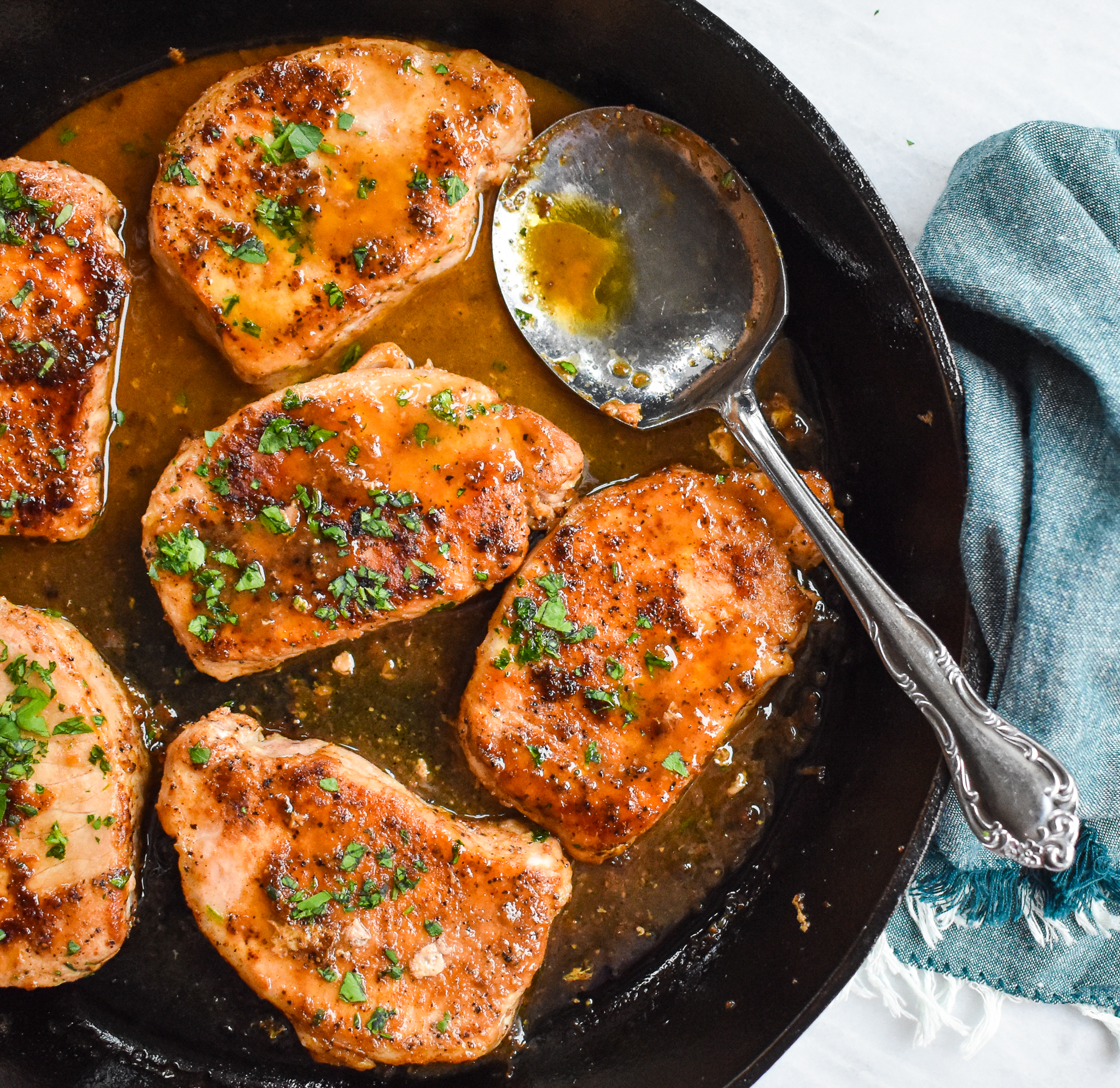 Low FODMAP skillet pork chops