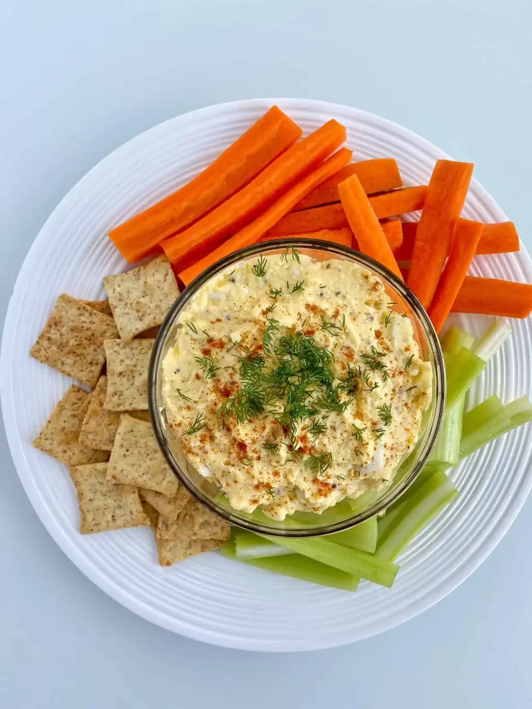 Low FODMAP deviled egg dip