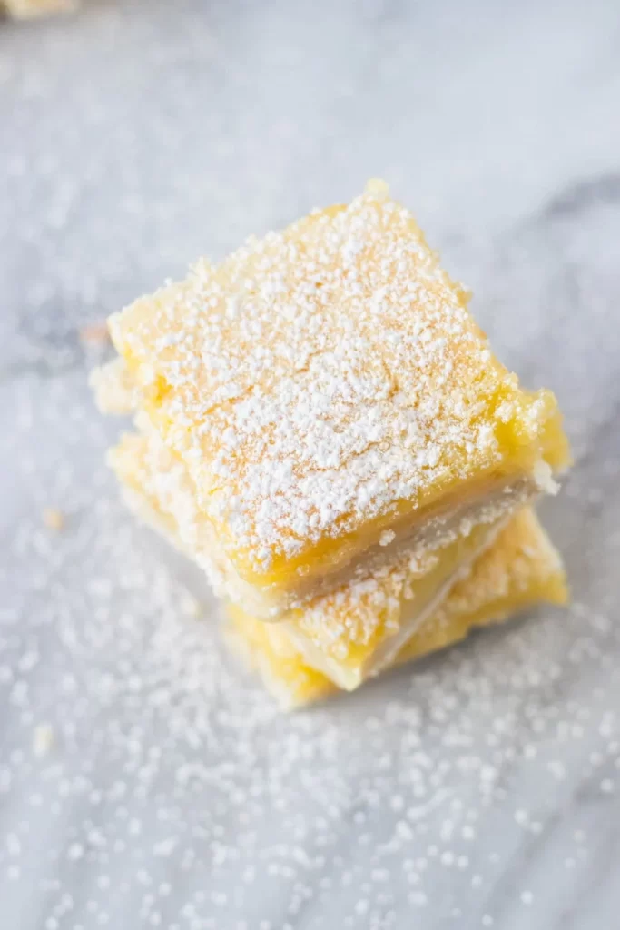 Low FODMAP lemon bars