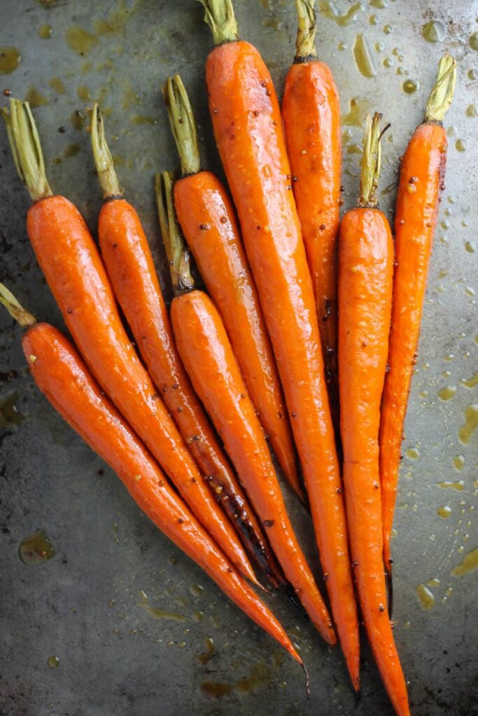 Low FODMAP maple dijon carrots