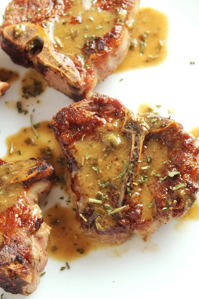 Low FODMAP seared lamb chops